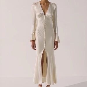 Shona Joy Cream Midi Dress